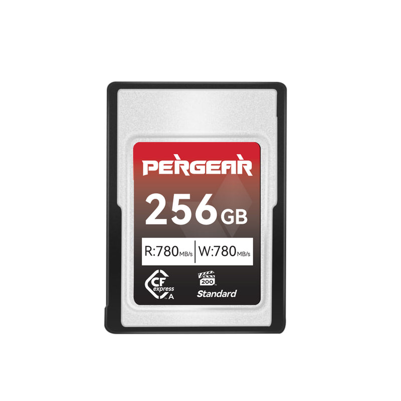 Pergear 256 Go Carte Mémoire VPG200 Vérifié CFexpress Type A Standard pour Appareils Photo Sony Alpha et FX