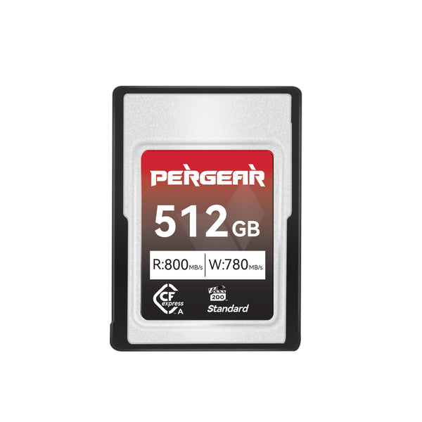 Pergear 512 Go Carte Mémoire VPG200 Vérifié CFexpress Type A Standard pour Appareils Photo Sony Alpha et FX