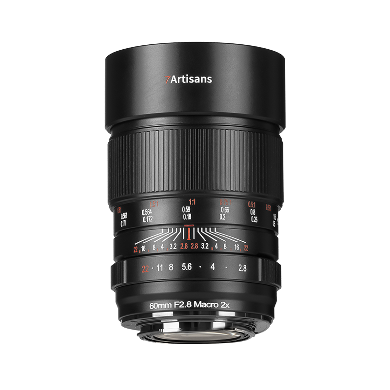 7Artisans 60mm F2.8 Objectif Macro Plein Format à Grossissement 2X