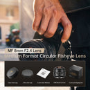 Objectif fisheye circulaire AstrHori MF 8mm F2.4 pour Fujifilm GFX & Hasselblad XCD