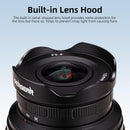 Objectif Fisheye Pergear 10mm F5.6 II APS-C, Ultra Grand Angle 172° à Mise au Point Manuelle pour X/E/Z/RF/EOS-M et M4/3