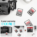 Pergear Professional CFexpress Type A (520 Go) Carte mémoire pour appareils photo Sony