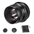 Pergear 50 mm f/1.4 plein format à mise au point manuelle Objectif pour appareils photo à monture E/Z/L/RF