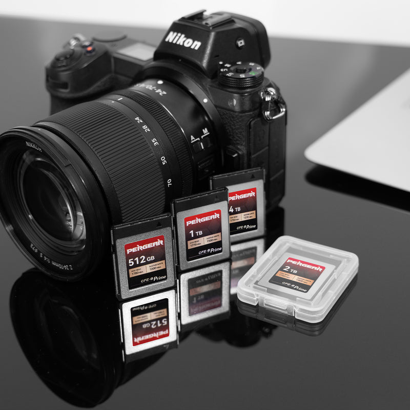 Carte mémoire PERGEAR CFE-B Prime CFexpress Type-B (4 To) Pour Nikon Z8/Z9