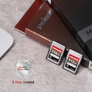 Pergear 256 Go Carte Mémoire VPG200 Vérifié CFexpress Type A Standard pour Appareils Photo Sony Alpha et FX