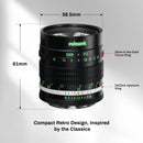 Pergear 50 mm F1.2 APS-C Objectif  à grande ouverture et mise au point manuelle pour appareils photo à monture X/E/Z/RF et M4/3