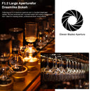 Pergear 50 mm F1.2 APS-C Objectif  à grande ouverture et mise au point manuelle pour appareils photo à monture X/E/Z/RF et M4/3