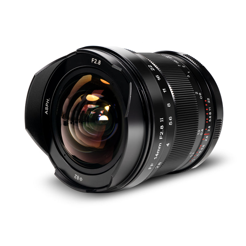 Pergear 14 mm F2.8 II Objectif manuel plein format pour appareils photo Sony, Nikon, Canon, Leica