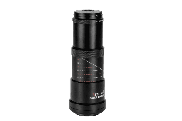AstrHori 25 mm F2.8 2-5X Objectif macro plein format pour appareils photo Sony/Fuji/Nikon/Canon et Leica