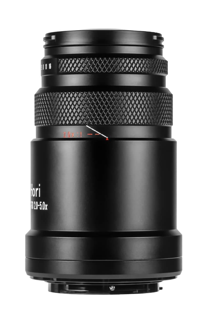 AstrHori 25 mm f/2,8 Macro ger 2–5 gångers förstoring AstrHori 25 mm f/2,8 Macro ger 2–5 gångers förstoring