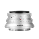 Pergear 25 mm F1.7 Objectif MF APS-C Léger à Grande Ouverture