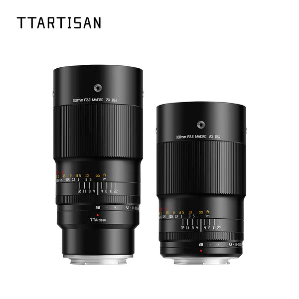 TTArtisan 100 mm F2.8 Objectif Macro  à Grossissement 2X à Mise au Point Manuelle Plein Format