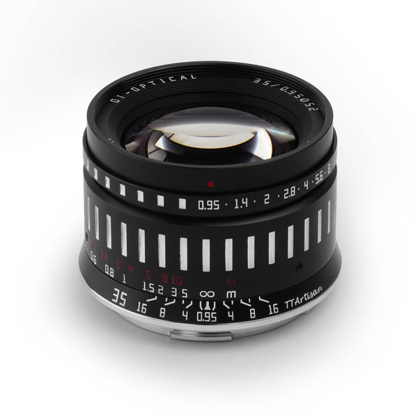 TTArtisan 35 mm F0.95 Objectif manuel pour appareils photo Fuji, Sony, Nikon, Canon et monture L