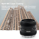 Pergear 50 mm F1.8 Objectif fixe à mise au point manuelle pour appareils photo Fuji, Sony et M4/3