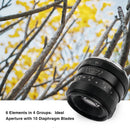 Pergear 50 mm F1.8 Objectif fixe à mise au point manuelle pour appareils photo Fuji, Sony et M4/3