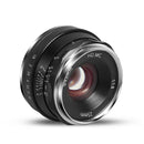 Objectif fixe Pergear 25 mm F1.8 à mise au point manuelle pour appareils photo Fujifilm/Sony/M4/3