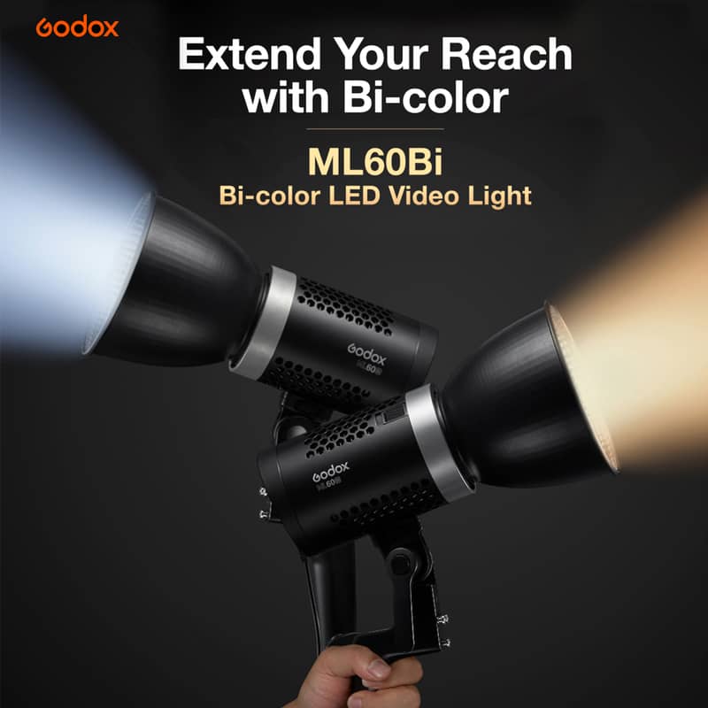 Godox ML60Bi Lampe vidéo LED bicolore