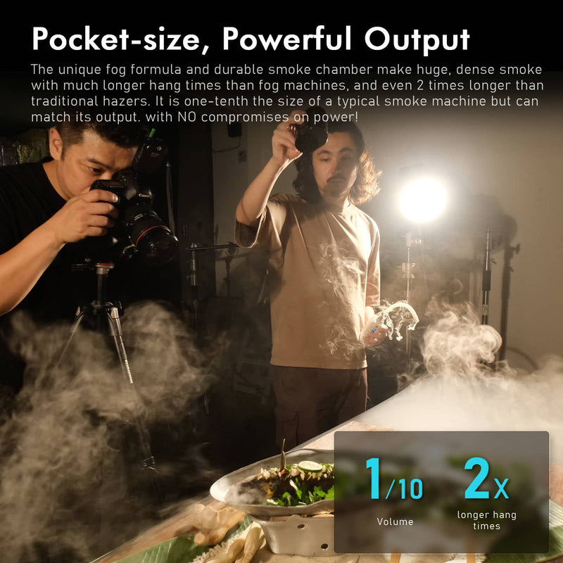 SmokeGENIE Machine à fumée professionnelle portable pour les créateurs de films vidéo
