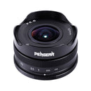 Pergear 10 mm F5.6 Pancake Fisheye Objectif pour appareils photo APS-C Fuji, M4/3, Sony et Canon