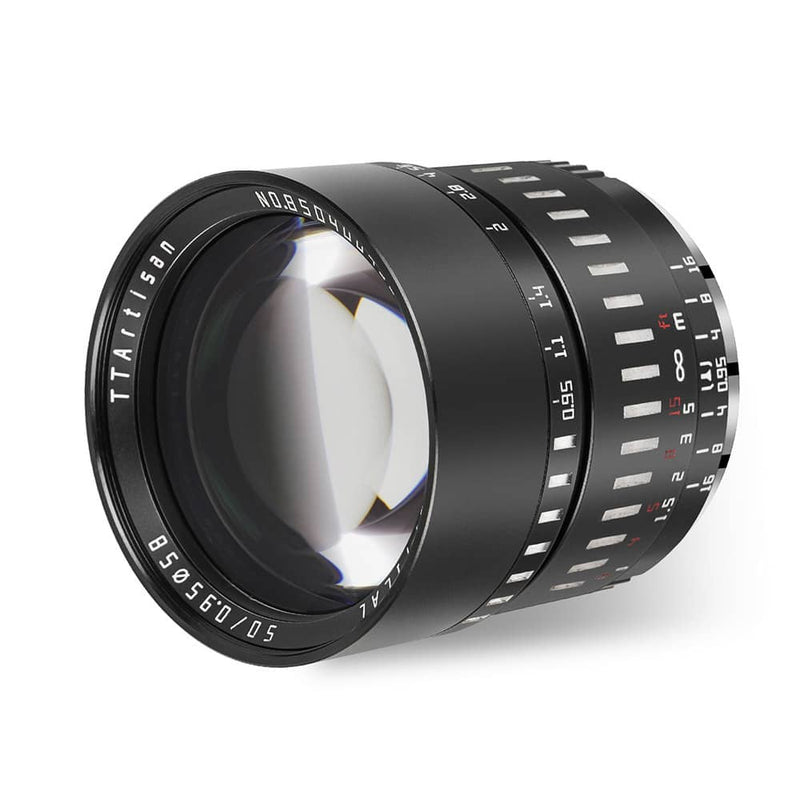 TTArtisan 50 mm F0.95 Objectif manuel pour appareils photo Fuji, Sony, M4/3 et Nikon