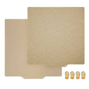 Pergear Pulvérisation PEI Double Face 310 x 310 mm Feuille D'acier PEI pour Imprimante 3D, Emballé Avec 4 Buses mk8 de 0,4 mm