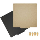 Pergear Pulvérisation PEI Double Face 310 x 310 mm Feuille D'acier PEI pour Imprimante 3D, Emballé Avec 4 Buses mk8 de 0,4 mm