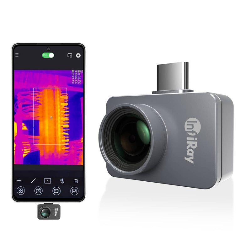 InfiRay P2 Pro+ Macro Caméra thermique avec Objectif Macro pour Smartphones IOS et Android