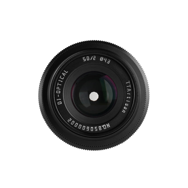 TTArtisan 50 mm F2 Objectif Plein Format pour Appareils Photo Sans miroir Fuji, Sony, Canon, Nikon et M4/3