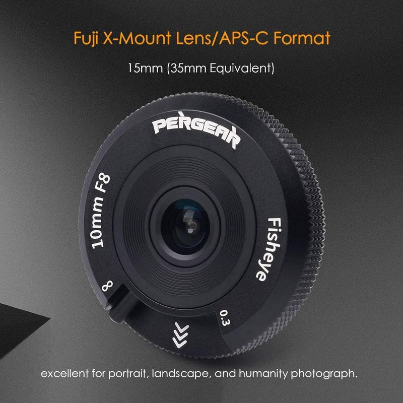 Objectif Pergear 10 mm F8 Pancake pour appareils photo Sony, M4/3 et Nikon